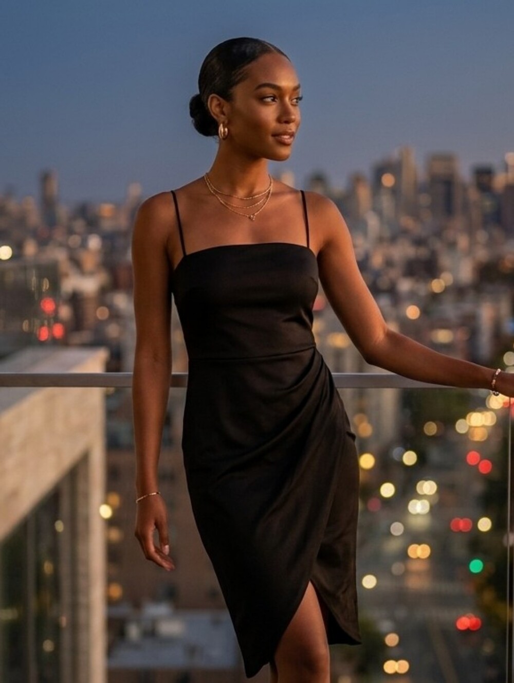 🎀Elegant Black Spaghetti Strap Dress